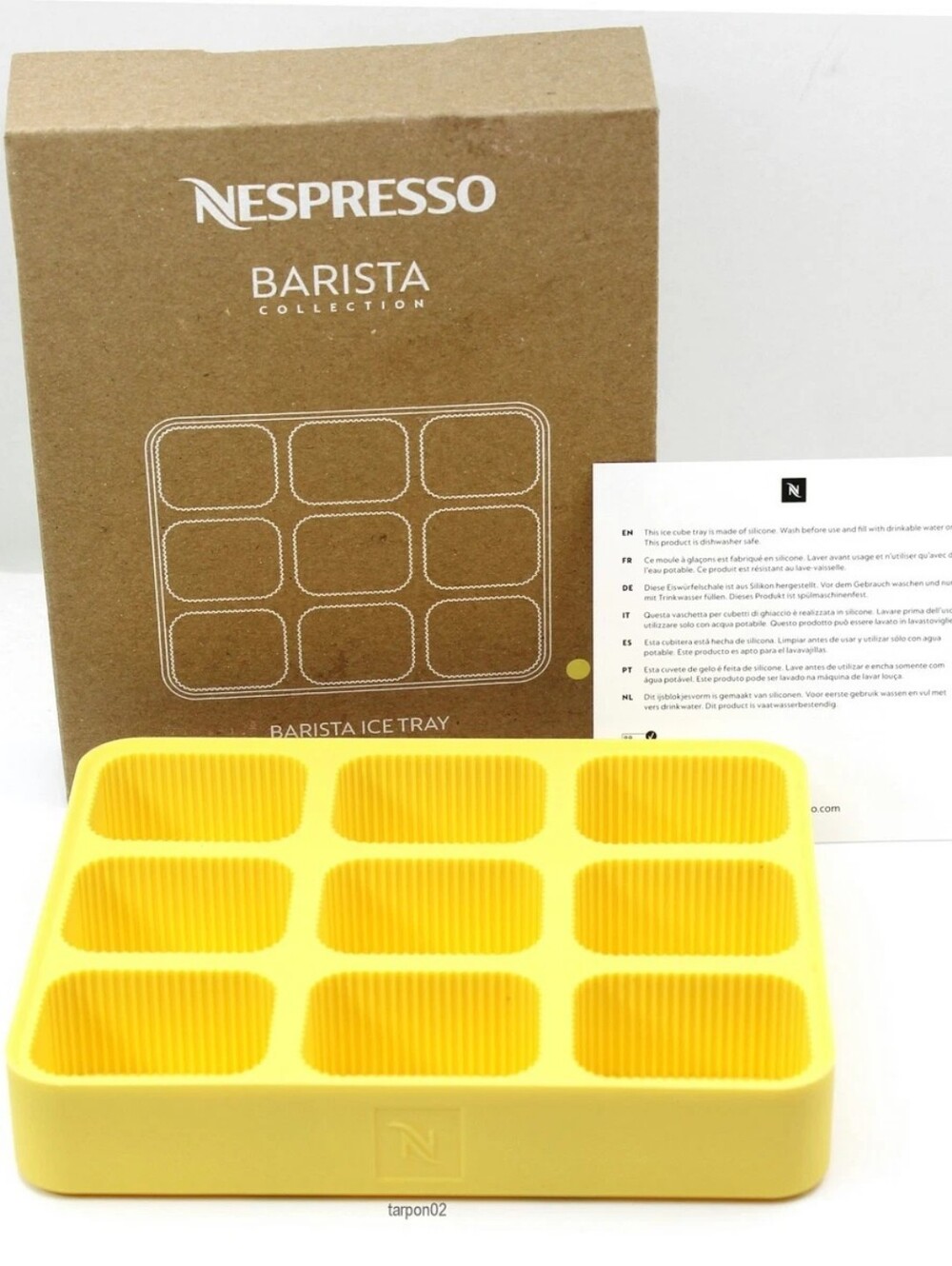 Nespresso Barista Yellow Silicone Ice Tray